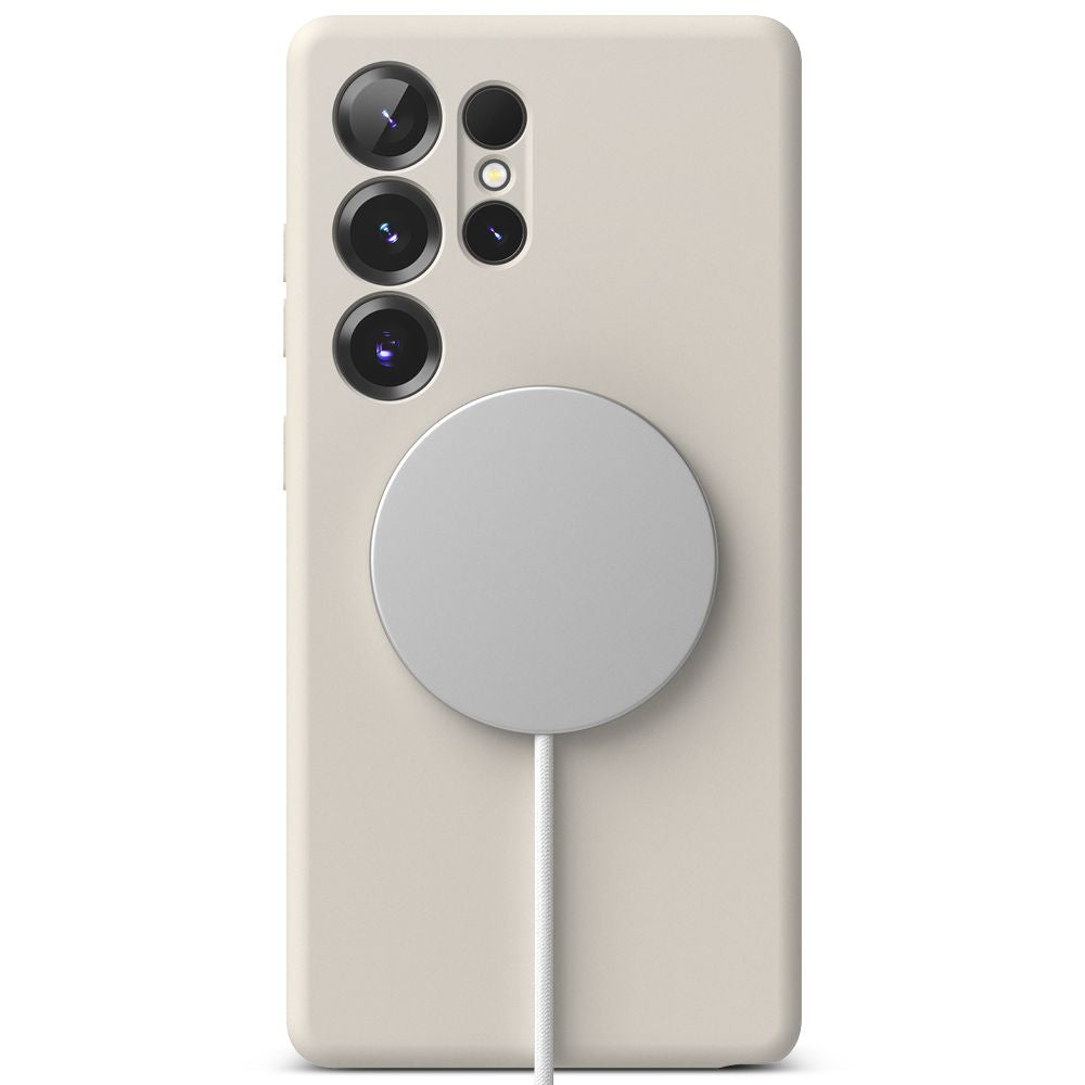 RINGKE SILIKON MAGNETISCH MAGSAFE GALAXY S25 ULTRA STEIN HÜLLE