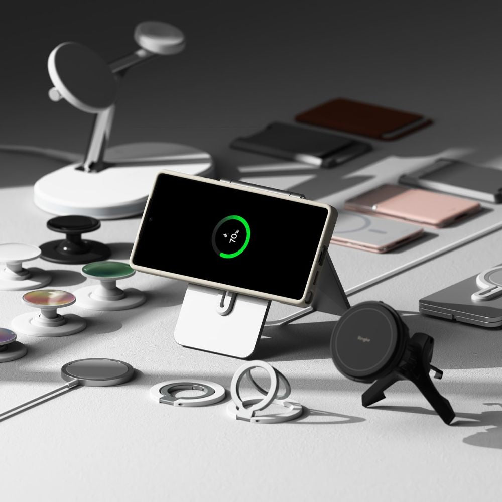 RINGKE SILIKON MAGNETISCH MAGSAFE GALAXY S25 ULTRA STEIN HÜLLE