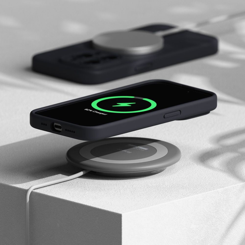 RINGKE SILIKON MAGNETISCH MAGSAFE IPHONE 15 PRO TIEF BLAU