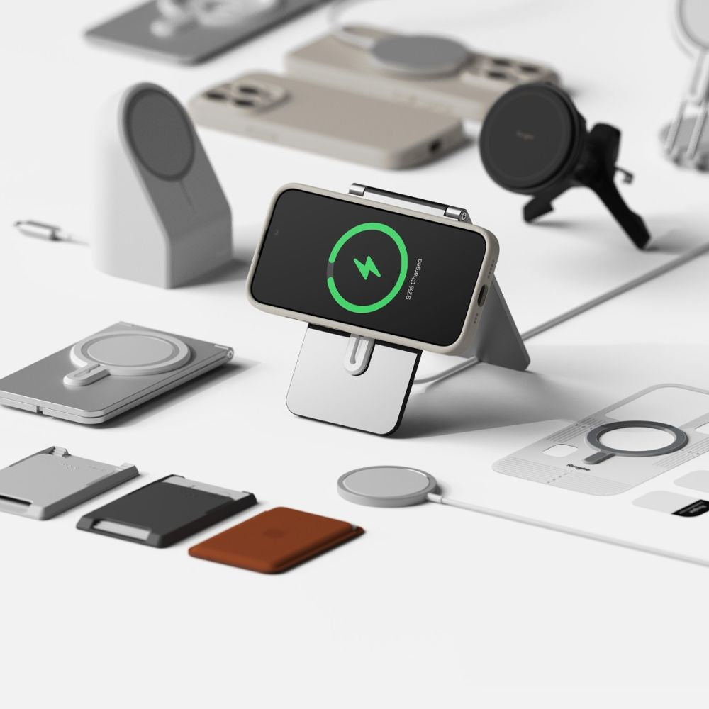 RINGKE SILIKON MAGNETISCH MAGSAFE IPHONE 15 PRO STEIN