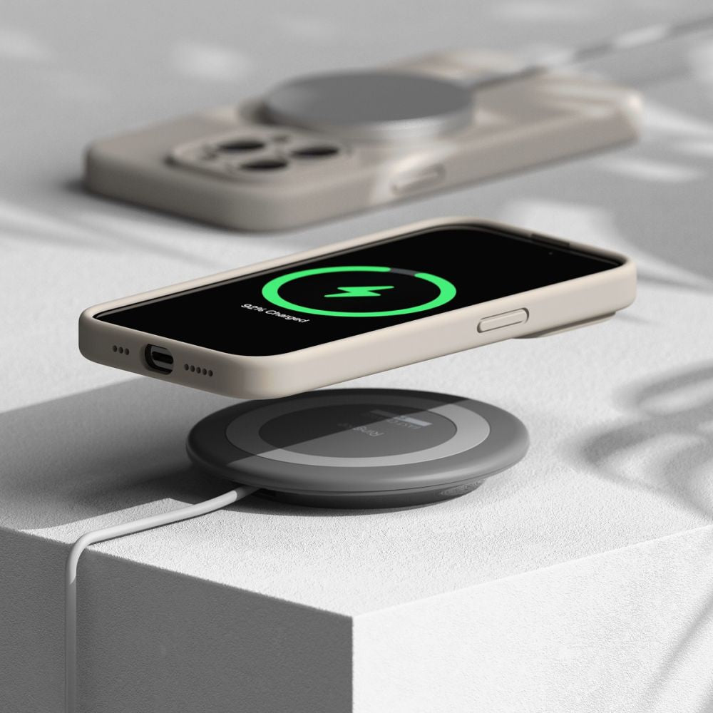 RINGKE SILIKON MAGNETISCH MAGSAFE IPHONE 15 PRO STEIN