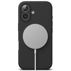 HÜLLE FÜR IPHONE 16 RINGKE SILIKON MAGNETISCH MAGSAFE SCHWARZ