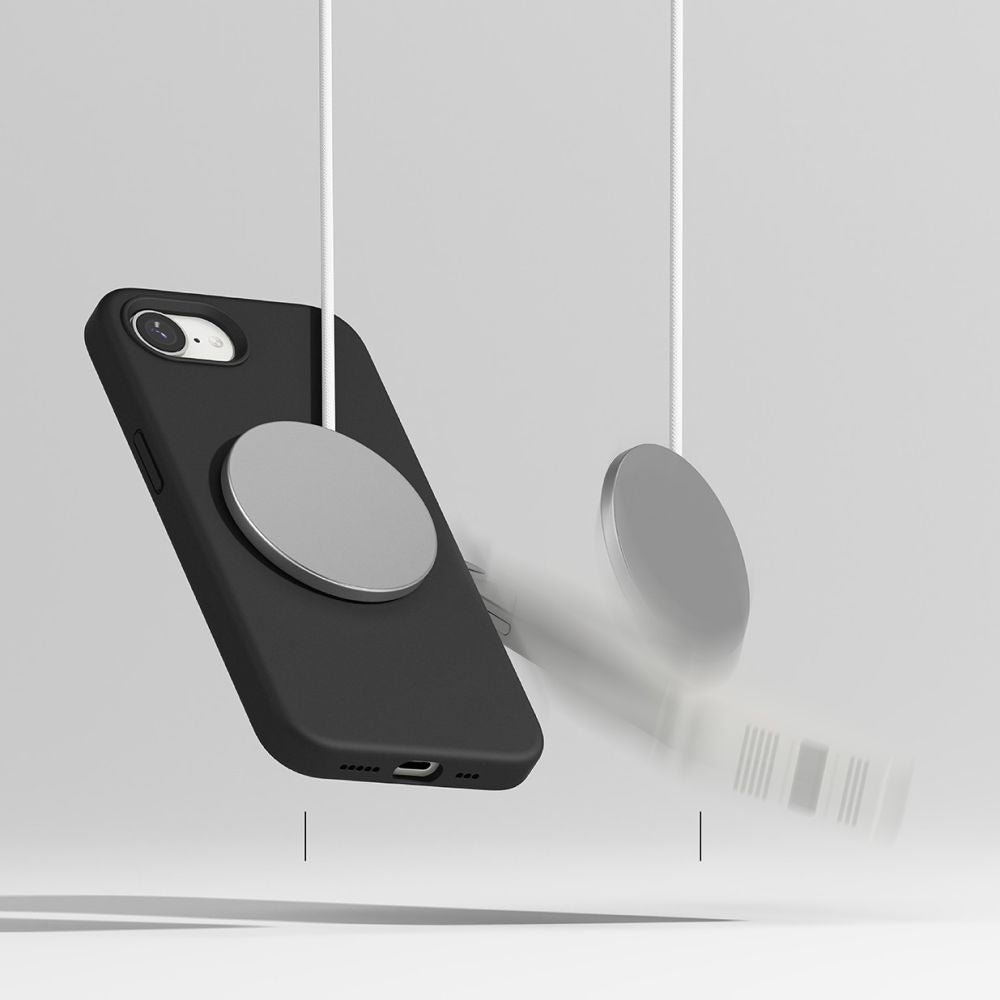 RINGKE SILIKON MAGNETISCH MAGSAFE IPHONE 16E SCHWARZ