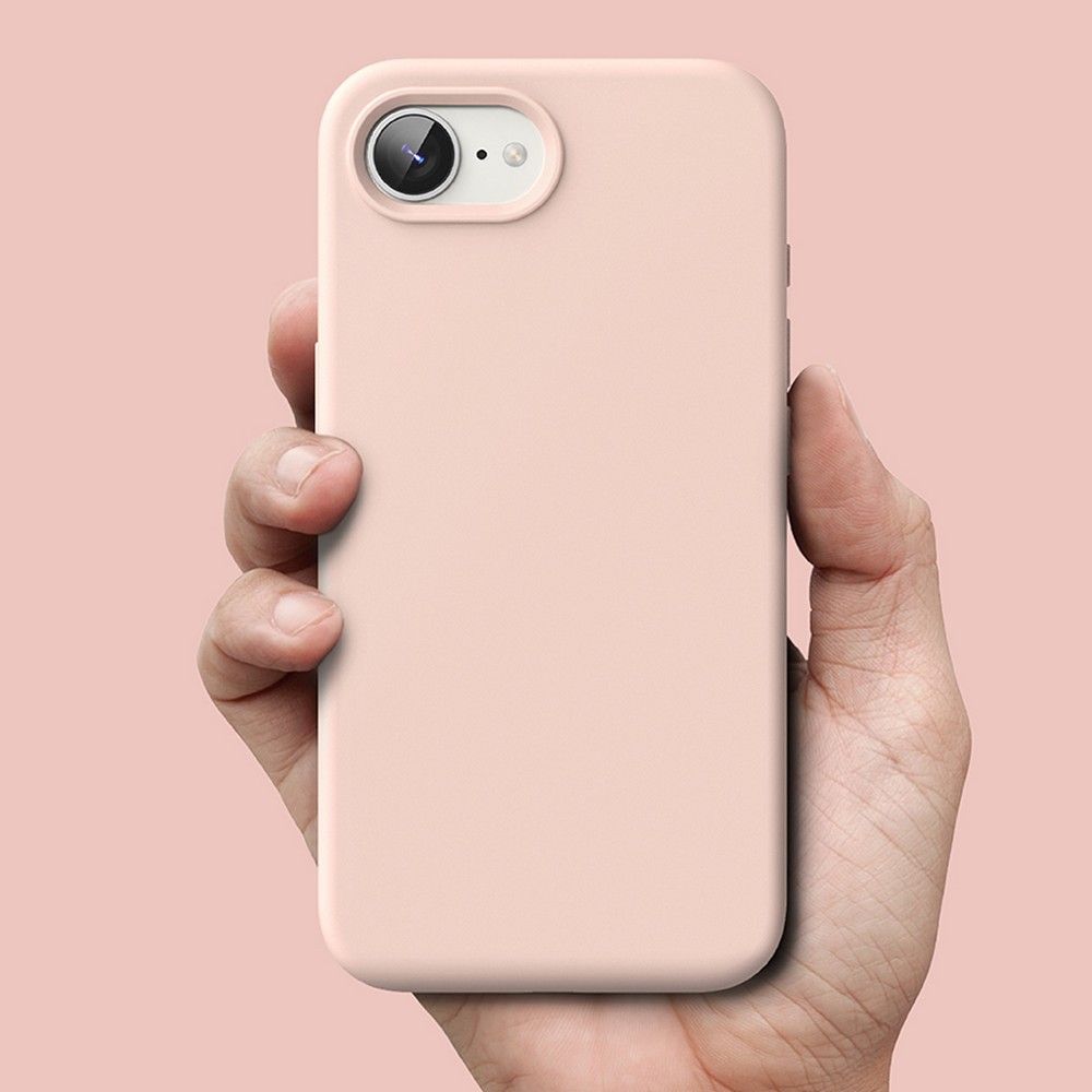 RINGKE SILIKON MAGNETISCH MAGSAFE IPHONE 16E PINKE SAND