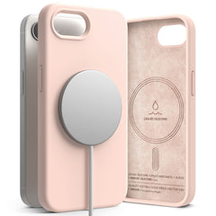 RINGKE SILIKON MAGNETISCH MAGSAFE IPHONE 16E PINKE SAND
