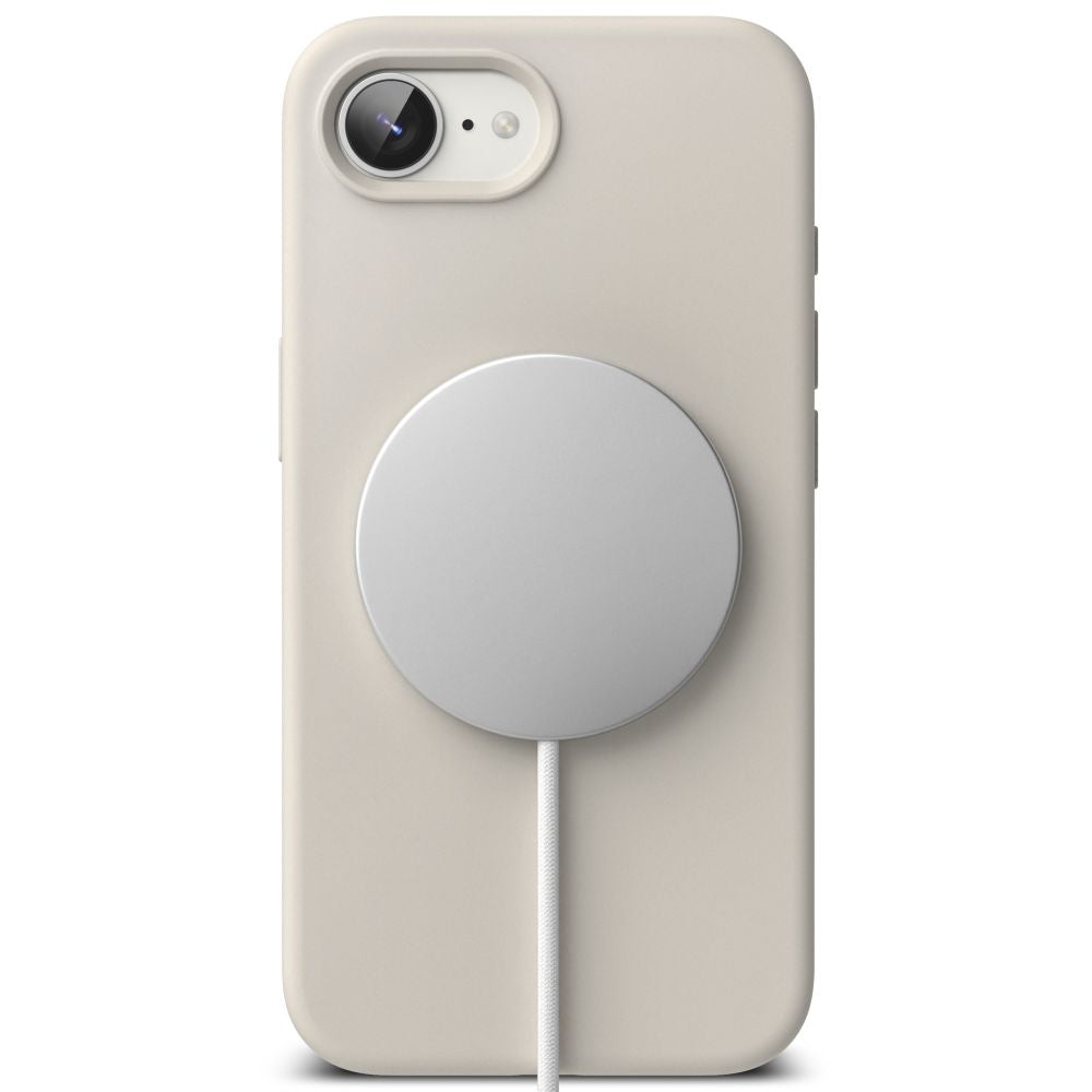 RINGKE SILIKON MAGNETISCH MAGSAFE IPHONE 16E STEIN SCHUTZCASE
