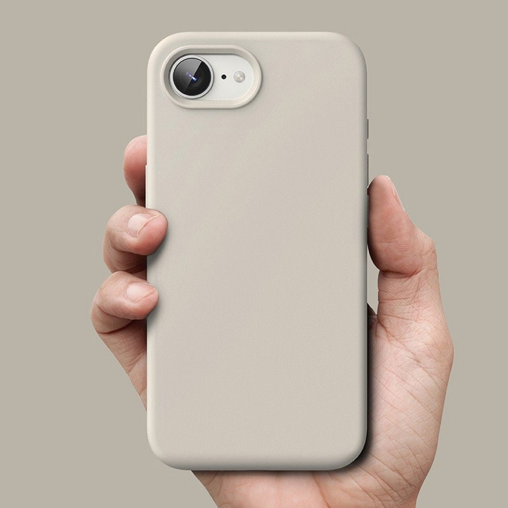RINGKE SILIKON MAGNETISCH MAGSAFE IPHONE 16E STEIN SCHUTZCASE