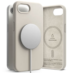 RINGKE SILIKON MAGNETISCH MAGSAFE IPHONE 16E STEIN SCHUTZCASE
