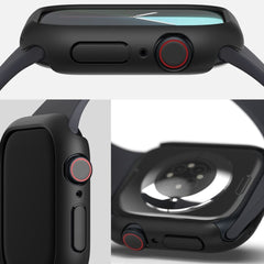 RINGKE SLIM 2-PACK HÜLLE FÜR APPLE WATCH 10 (46 MM) KLAR & MATTE SCHWARZ