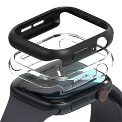 RINGKE SLIM 2-PACK HÜLLE FÜR APPLE WATCH 10 (46 MM) KLAR & MATTE SCHWARZ