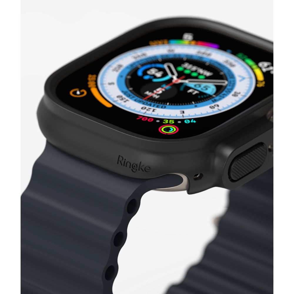 2X SCHUTZHÜLLE FÜR APPLE WATCH ULTRA 49 MM RINGKE SLIM 2-PAK CLEAR & MATTE BLACK
