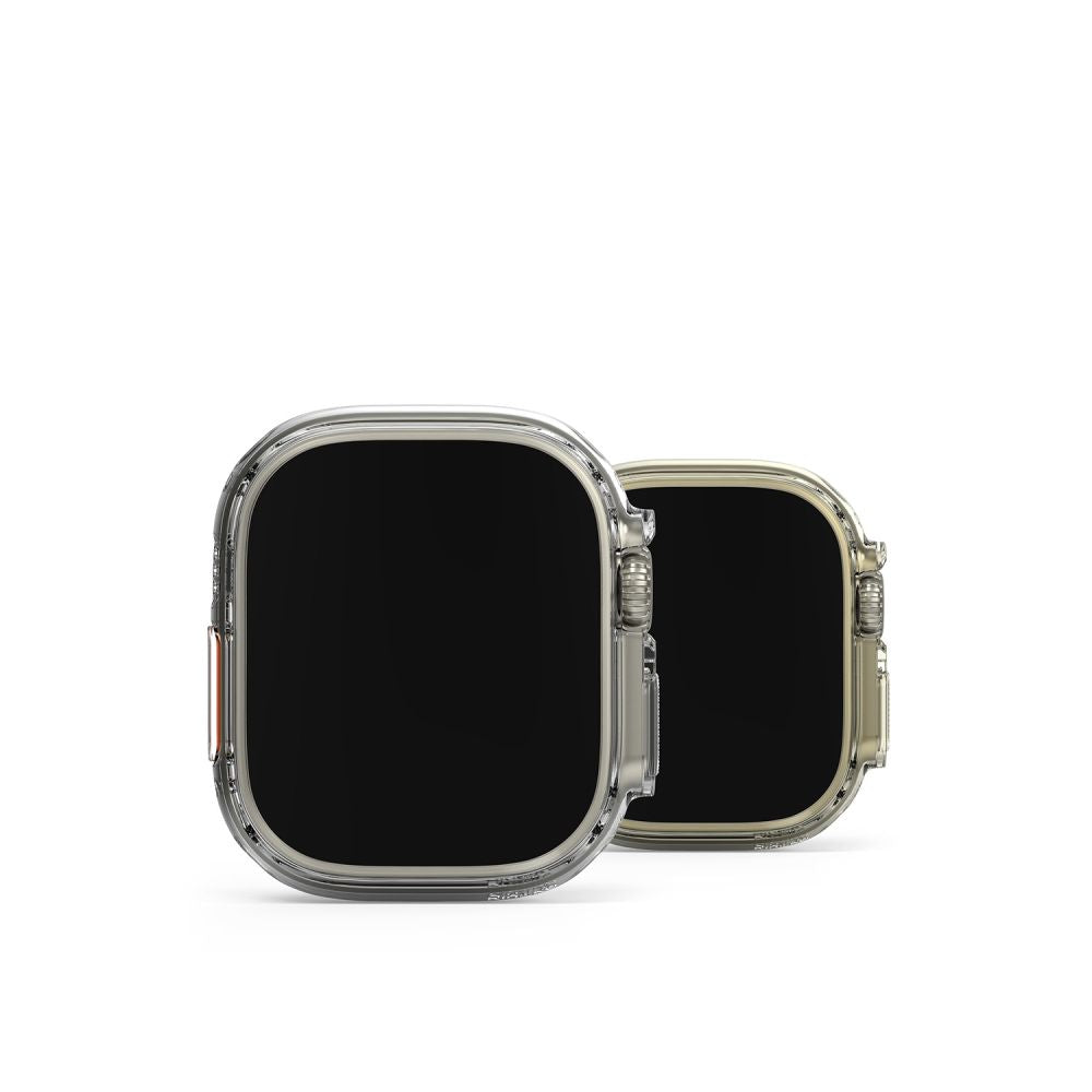 2X SCHUTZHÜLLE FÜR APPLE WATCH ULTRA 49 MM RINGKE SLIM 2-PAK CLEAR & MATTE BLACK