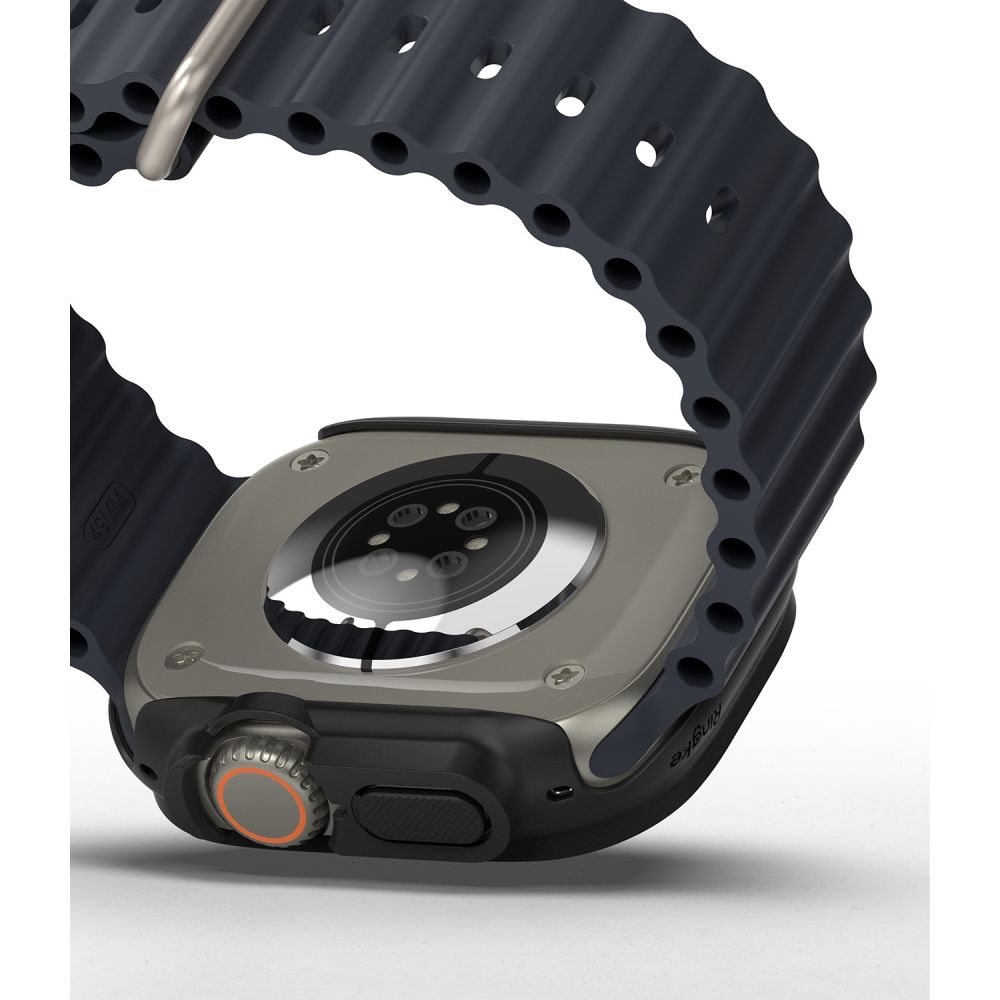 2X SCHUTZHÜLLE FÜR APPLE WATCH ULTRA 49 MM RINGKE SLIM 2-PAK CLEAR & MATTE BLACK