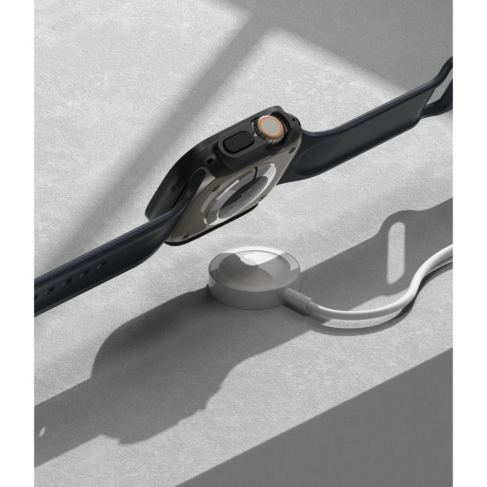 2X SCHUTZHÜLLE FÜR APPLE WATCH ULTRA 49 MM RINGKE SLIM 2-PAK CLEAR & MATTE BLACK