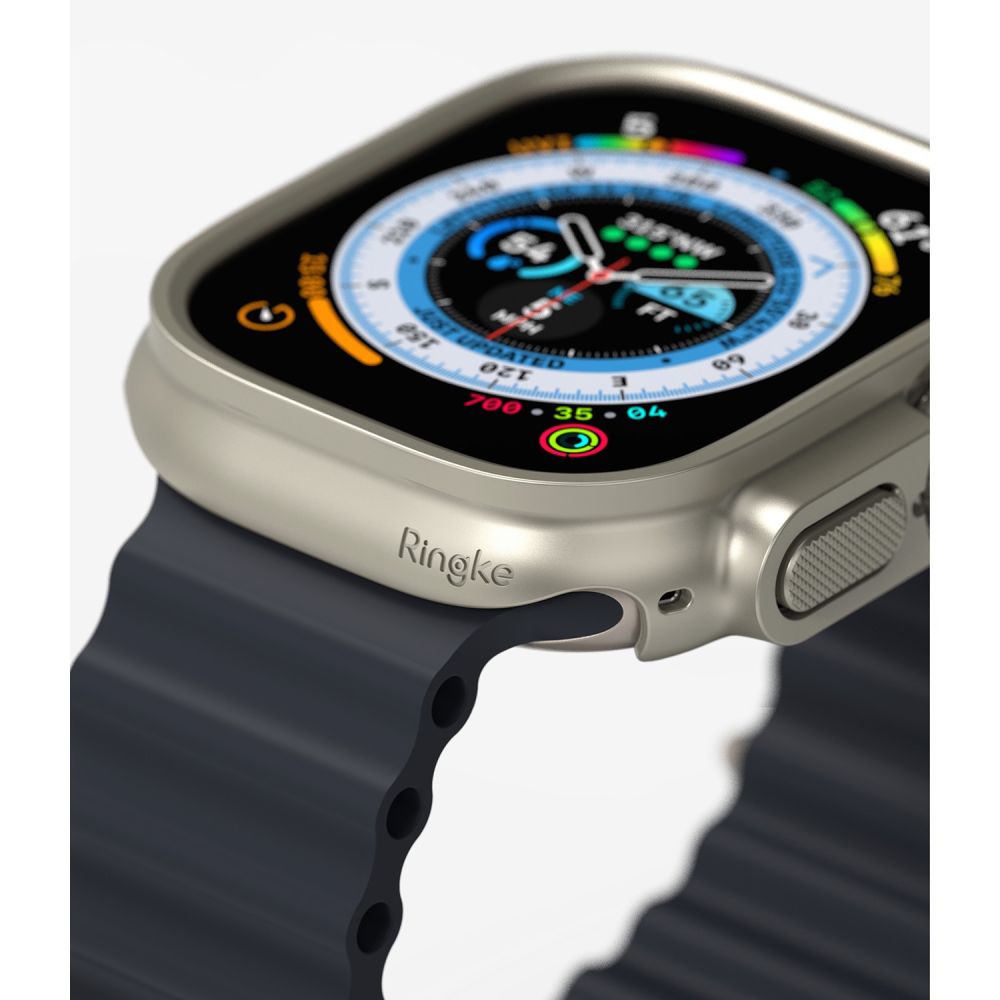 2X SCHUTZHÜLLE FÜR APPLE WATCH ULTRA 49 MM RINGKE SLIM 2-PAK CLEAR & TITAN-GRAU