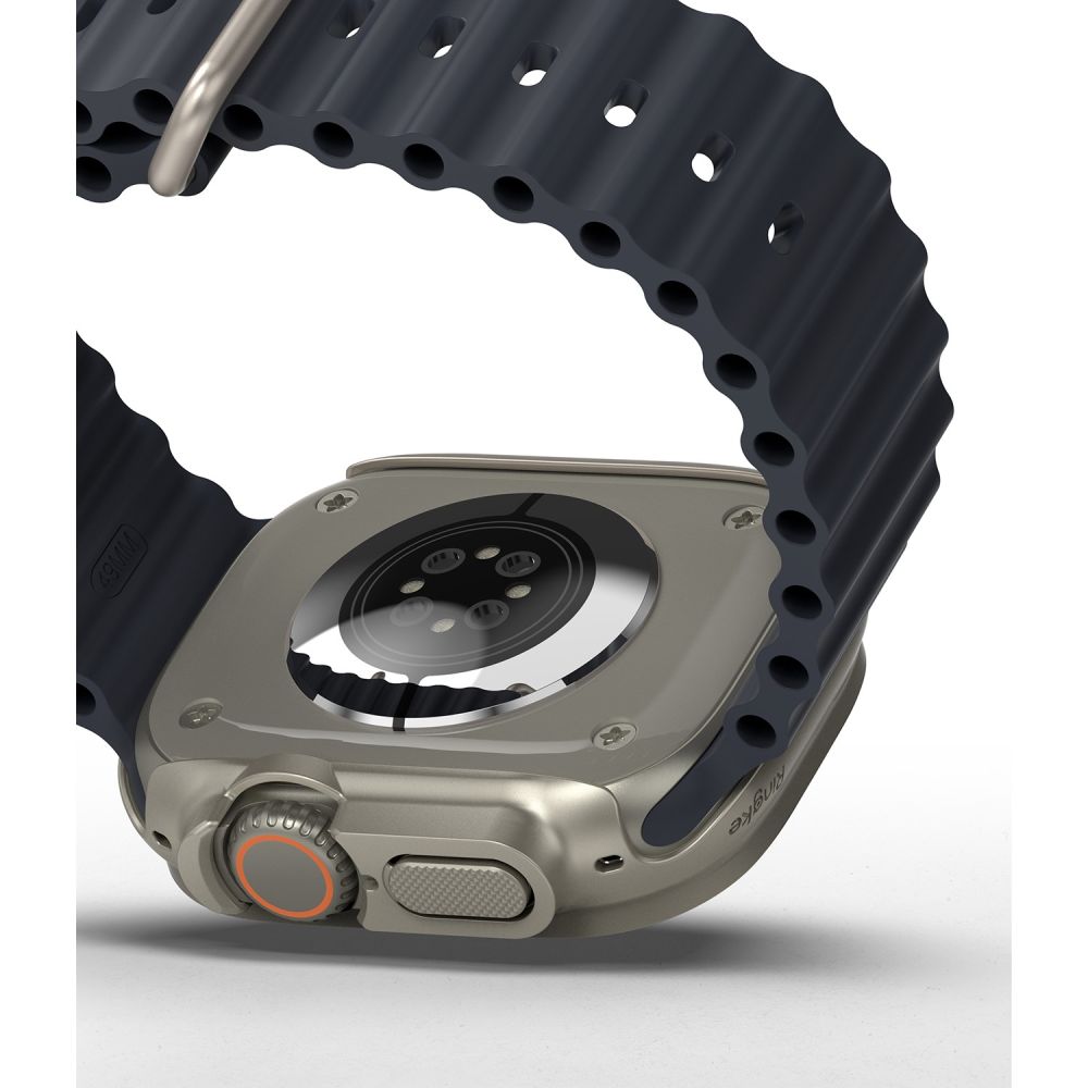 2X SCHUTZHÜLLE FÜR APPLE WATCH ULTRA 49 MM RINGKE SLIM 2-PAK CLEAR & TITAN-GRAU