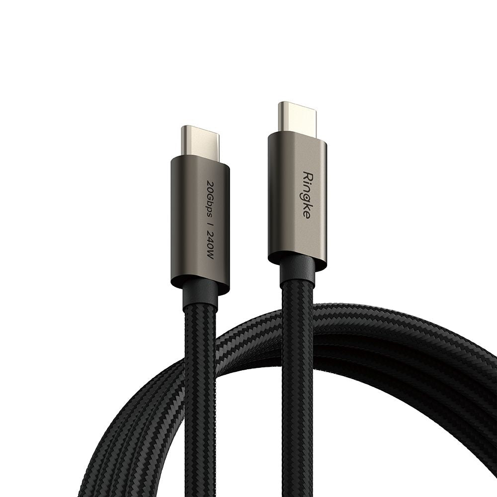 RINGKE KABEL USB 3.2 GEN 2X2 TYPE-C KABEL PD240W 200CM SCHWARZ