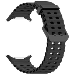SILIKONARMBAND FÜR SAMSUNG GALAXY WATCH ULTRA (47 MM) HEYBAND SPORTY SCHWARZ