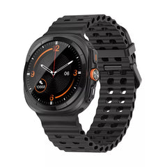 SILIKONARMBAND FÜR SAMSUNG GALAXY WATCH ULTRA (47 MM) HEYBAND SPORTY SCHWARZ