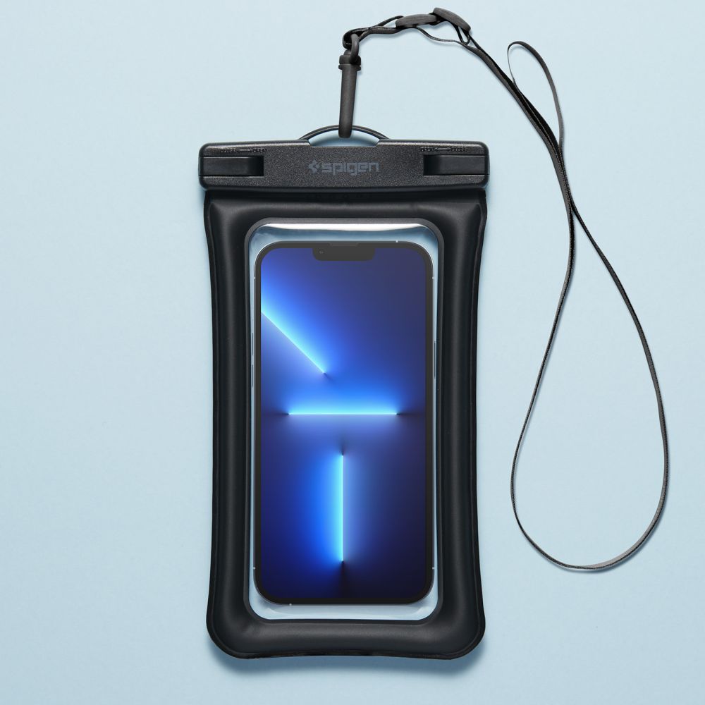 WASSERDICHTE HÜLLE SPIGEN A610 UNIVERSAL WASSERDICHTE SCHWIMMHÜLLE SCHWARZ