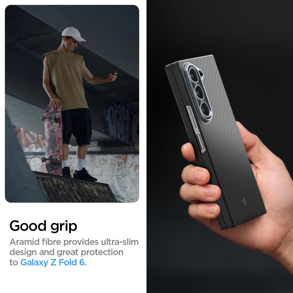 SPIGEN AIRSKIN HÜLLE GALAXY Z FOLD 6 ARAMID SCHWARZ