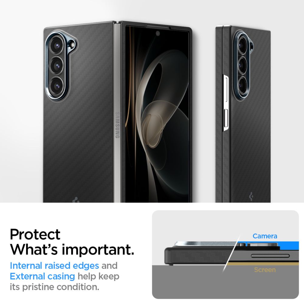 SPIGEN AIRSKIN HÜLLE GALAXY Z FOLD 6 ARAMID SCHWARZ