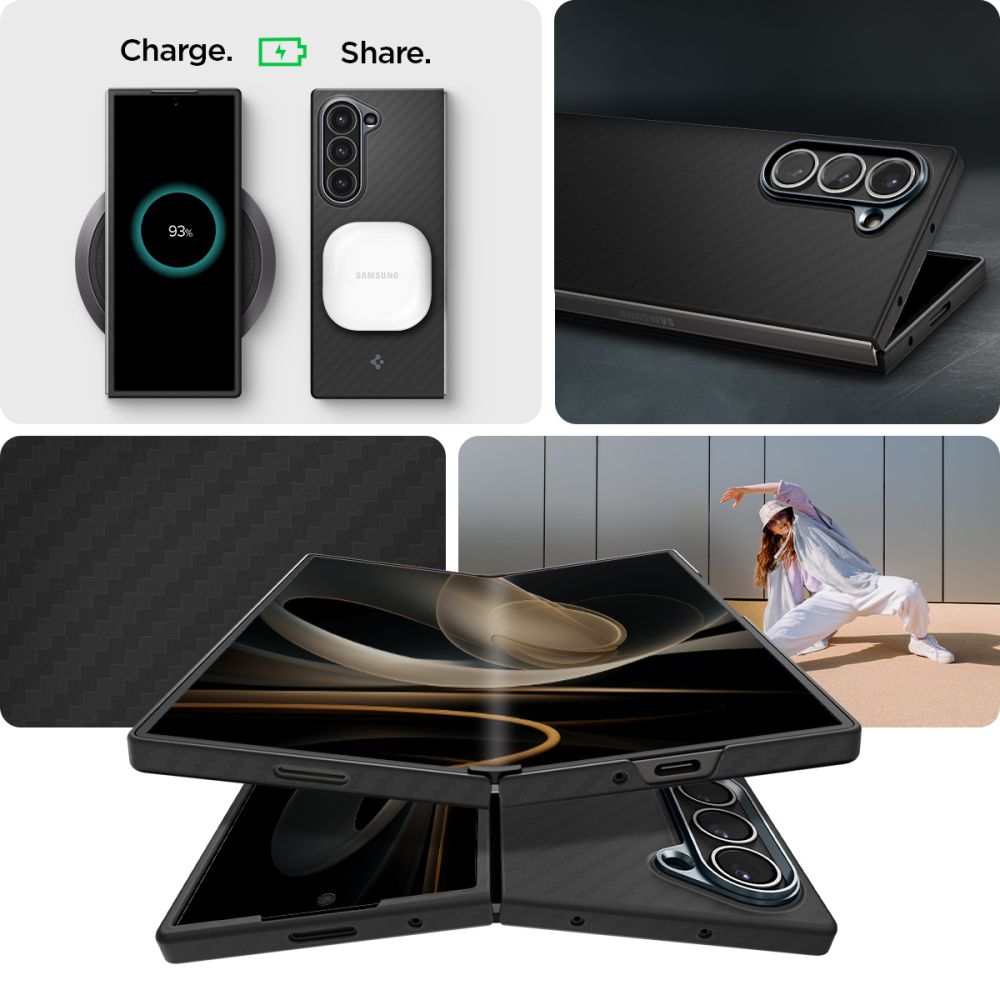 SPIGEN AIRSKIN HÜLLE GALAXY Z FOLD 6 ARAMID SCHWARZ