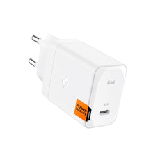 SPIGEN ARCSTATION PRO GAN-651 1-PORT NETZLADEGERÄT 65W + TYPE-C KABEL WEISS