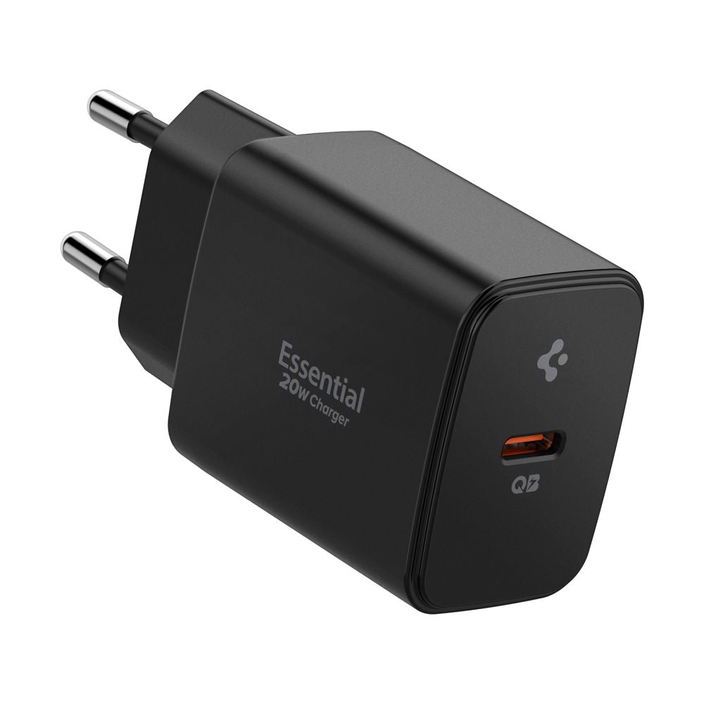 SPIGEN ESSENTIAL EE201EU 1-PORT NETZLADEGERÄT 20W SCHWARZ