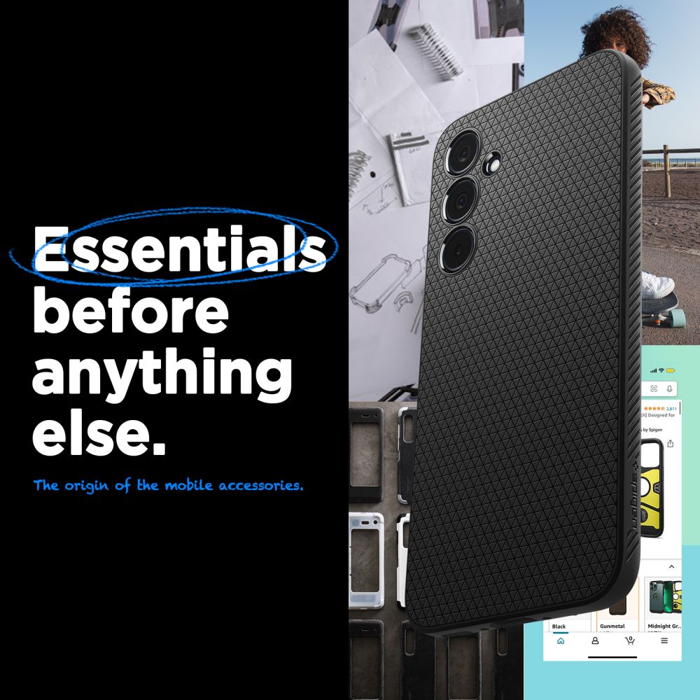 SPIGEN LIQUID AIR HÜLLE GALAXY A35 5G MATTE SCHWARZ