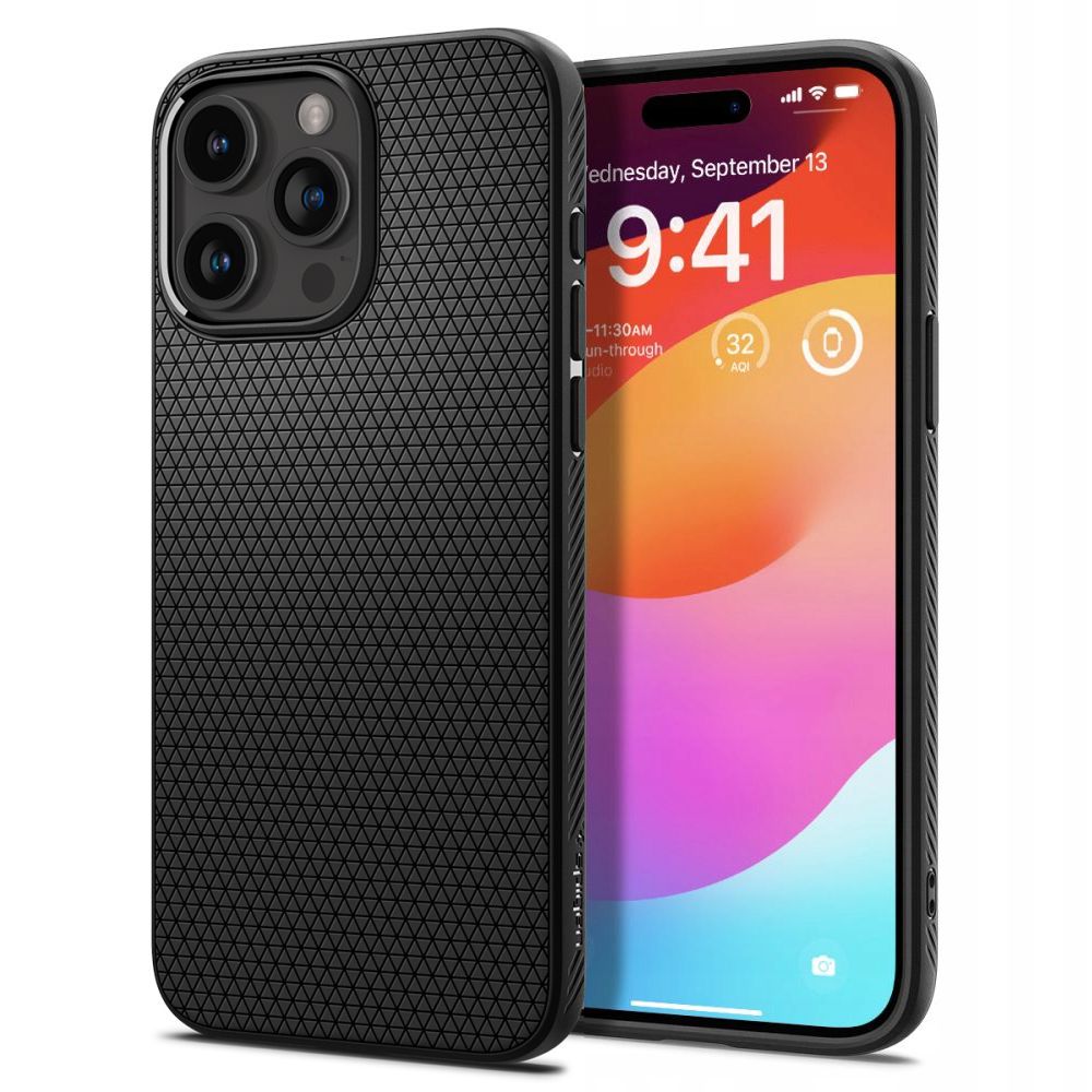 SPIGEN LIQUID AIR HÜLLE IPHONE 15 PRO MATTE SCHWARZ
