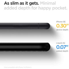 SPIGEN LIQUID AIR HÜLLE IPHONE 7/8/SE 2020 / SE 2022 SCHWARZ