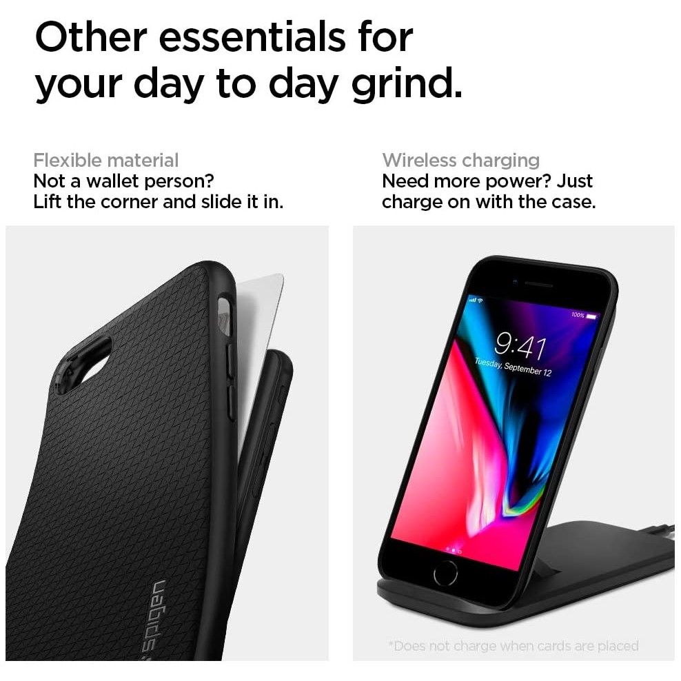 SPIGEN LIQUID AIR HÜLLE IPHONE 7/8/SE 2020 / SE 2022 SCHWARZ