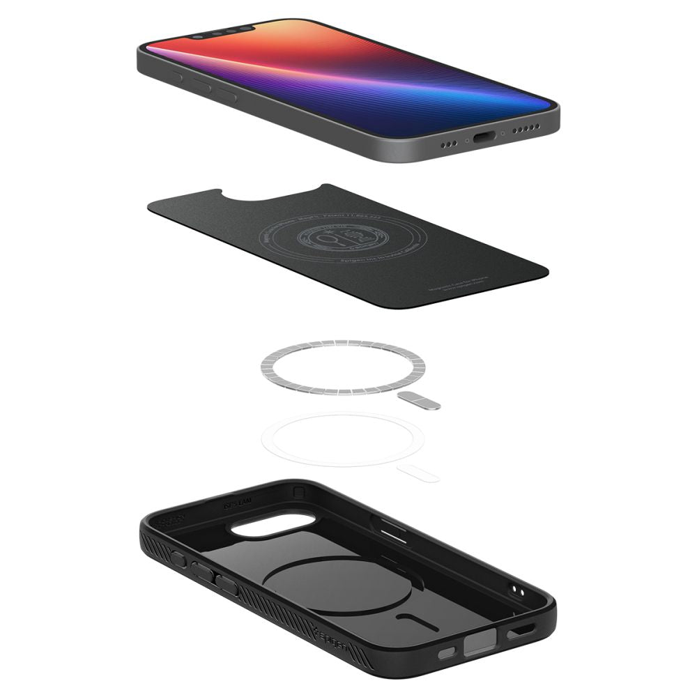 SPIGEN LIQUID AIR MAG MAGSAFE IPHONE 16E MATTE SCHWARZ