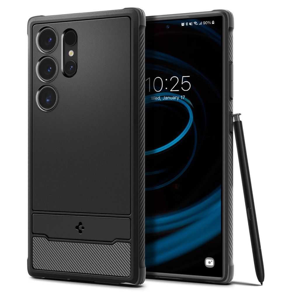 SPIGEN RUGGED ARMOR HÜLLE GALAXY S24 ULTRA MATTE SCHWARZ