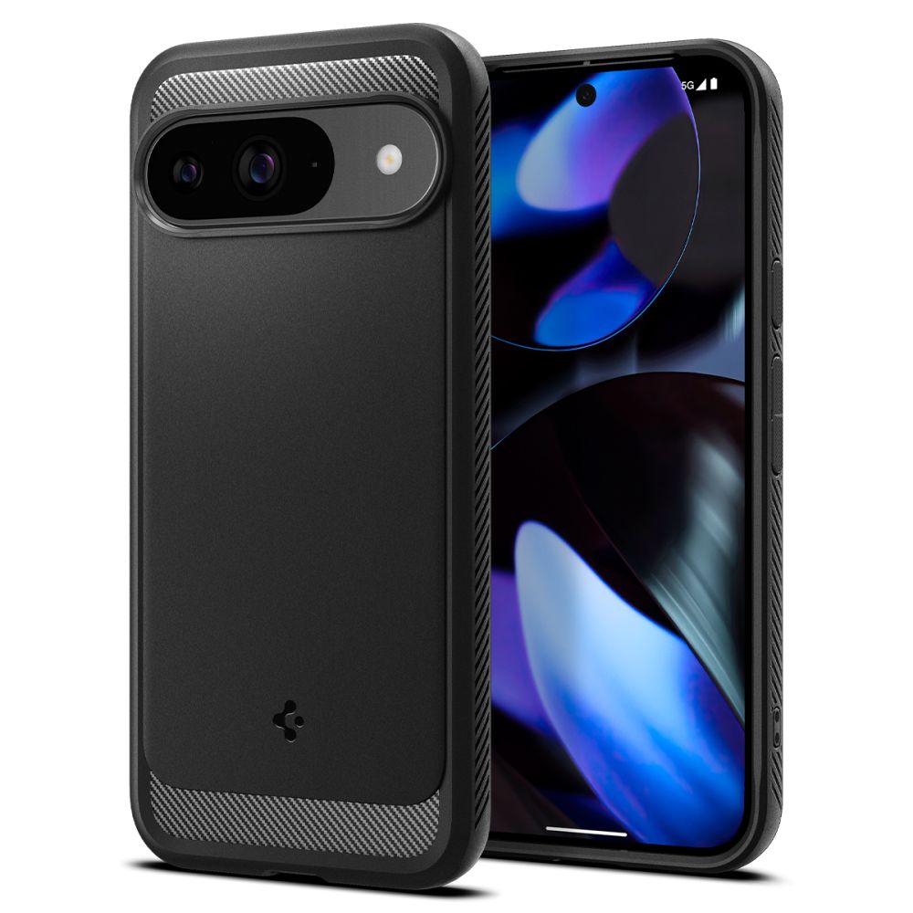 HÜLLE FÜR GOOGLE PIXEL 9 / 9 PRO SPIGEN RUGGED ARMOR MATTE SCHWARZ