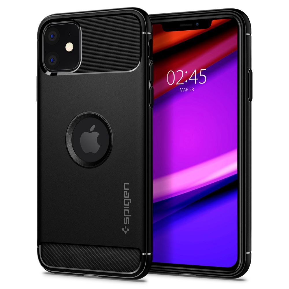 SPIGEN RUGGED ARMOR HÜLLE IPHONE 11 MATTE SCHWARZ