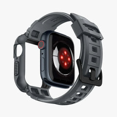 REMEN SPIGEN RUGGED ARMOR "PRO" APPLE WATCH 4 / 5 / 6 / 7 / 8 / 9 / SE (44 / 45 MM) DUNKELGRAU
