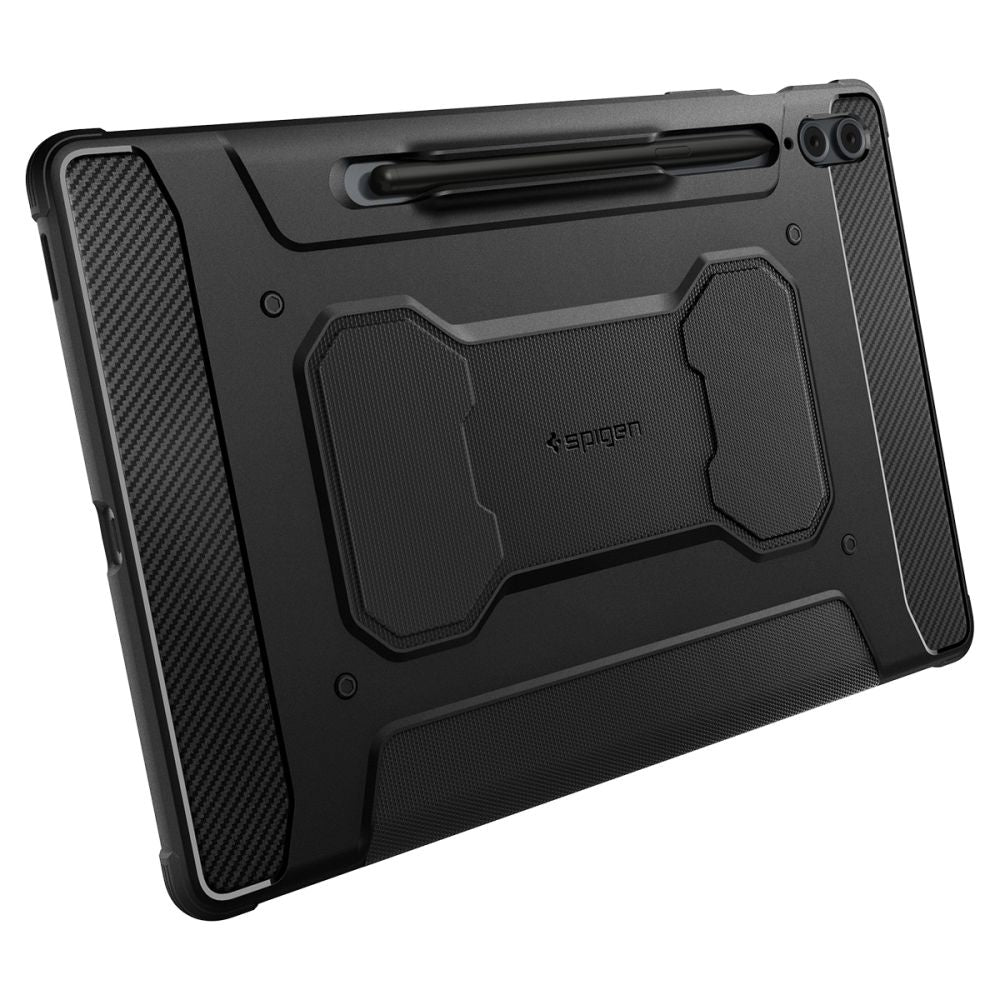 SCHUTZHÜLLE / HÜLLE FÜR SAMSUNG GALAXY TAB S9 FE+ PLUS 12.4 X610 / X616B SPIGEN RUGGED ARMOR "PRO" SCHWARZ