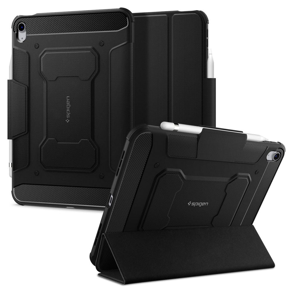SCHUTZHÜLLE FÜR IPAD 10.9 2022 SPIGEN RUGGED ARMOR "PRO" SCHWARZ