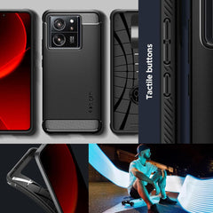 SPIGEN RUGGED ARMOR HÜLLE XIAOMI 13T / 13T PRO MATTE SCHWARZ