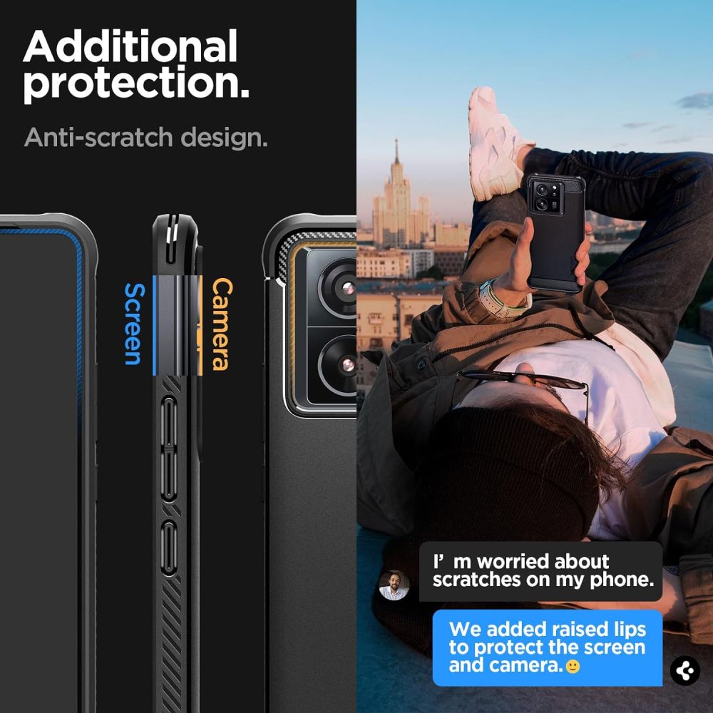 SPIGEN RUGGED ARMOR HÜLLE XIAOMI 13T / 13T PRO MATTE SCHWARZ