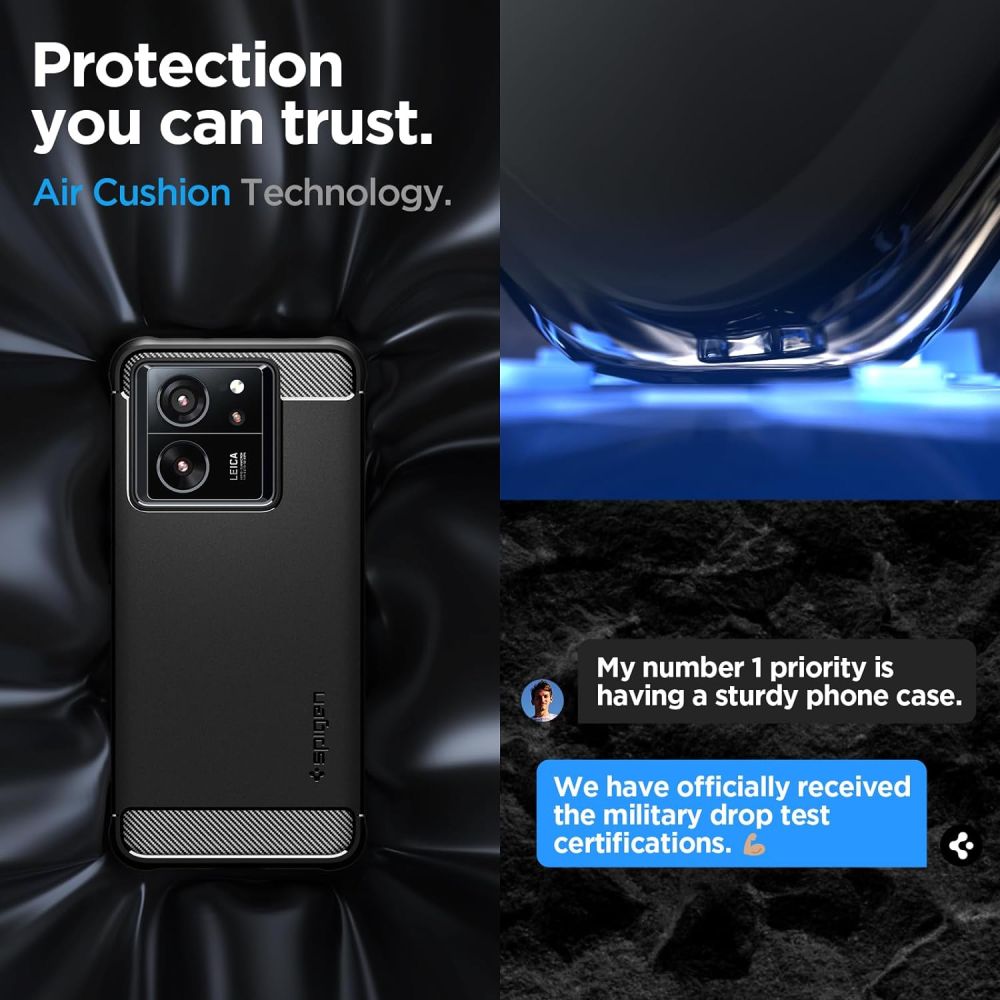 SPIGEN RUGGED ARMOR HÜLLE XIAOMI 13T / 13T PRO MATTE SCHWARZ