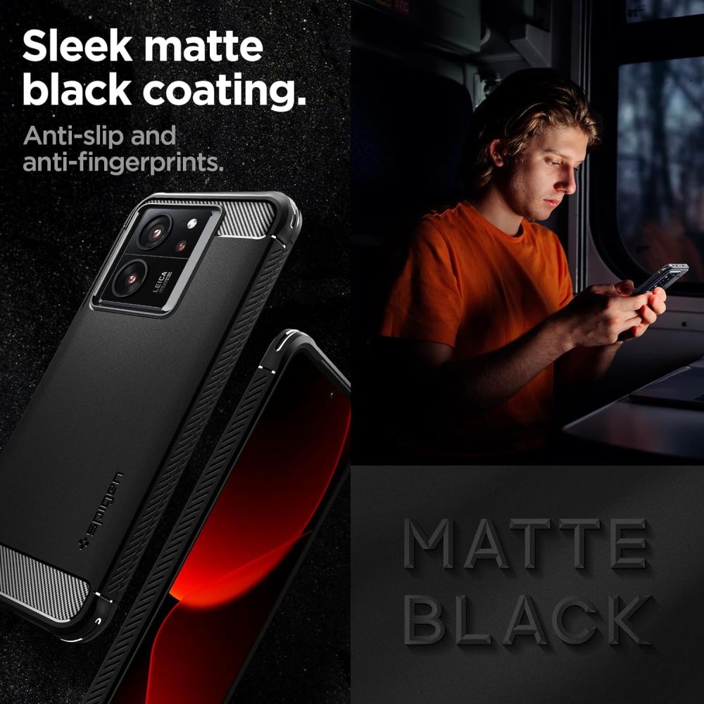 SPIGEN RUGGED ARMOR HÜLLE XIAOMI 13T / 13T PRO MATTE SCHWARZ