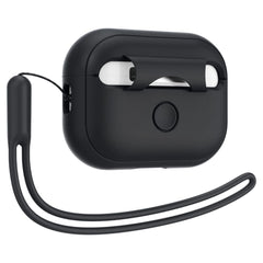 SPIGEN SILIKON FIT TRAGETASCHE FÜR APPLE AIRPODS PRO 1 / 2 SCHWARZ