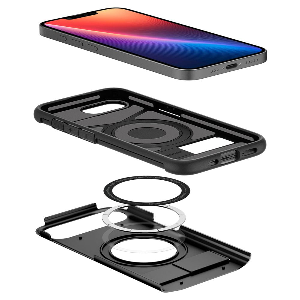 SPIGEN SLIM ARMOR MAG MAGSAFE IPHONE 16E SCHWARZ