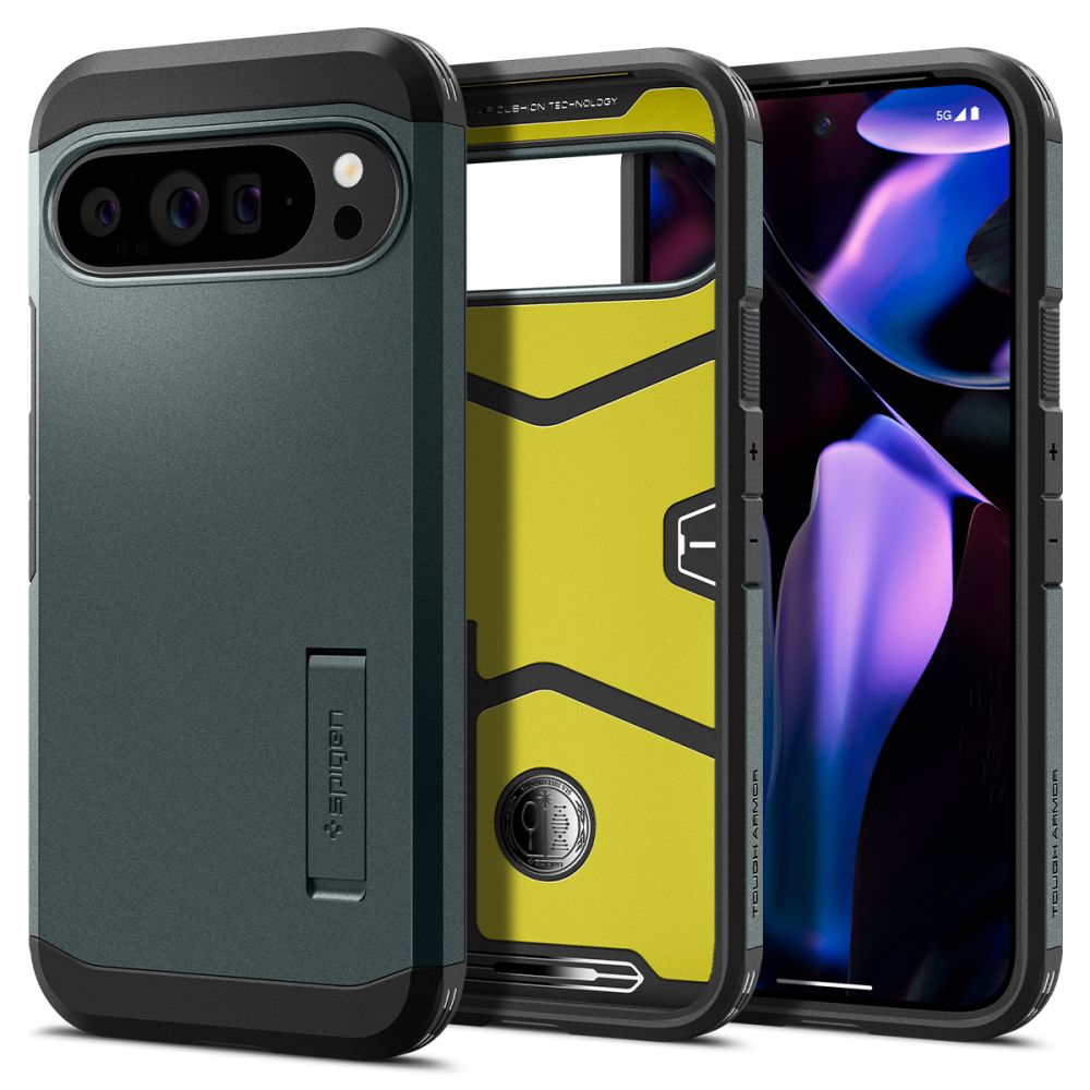 HÜLLE FÜR GOOGLE PIXEL 9 PRO XL SPIGEN TOUGH ARMOR ABYSS GRÜN