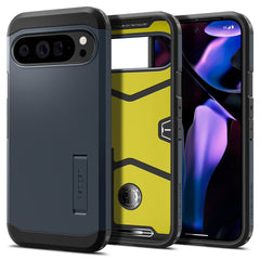 HÜLLE FÜR GOOGLE PIXEL 9 PRO XL SPIGEN TOUGH ARMOR METALL GRAU
