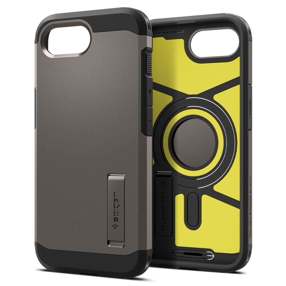 SPIGEN TOUGH ARMOR MAG MAGSAFE IPHONE 16E GUNMETAL HÜLLE