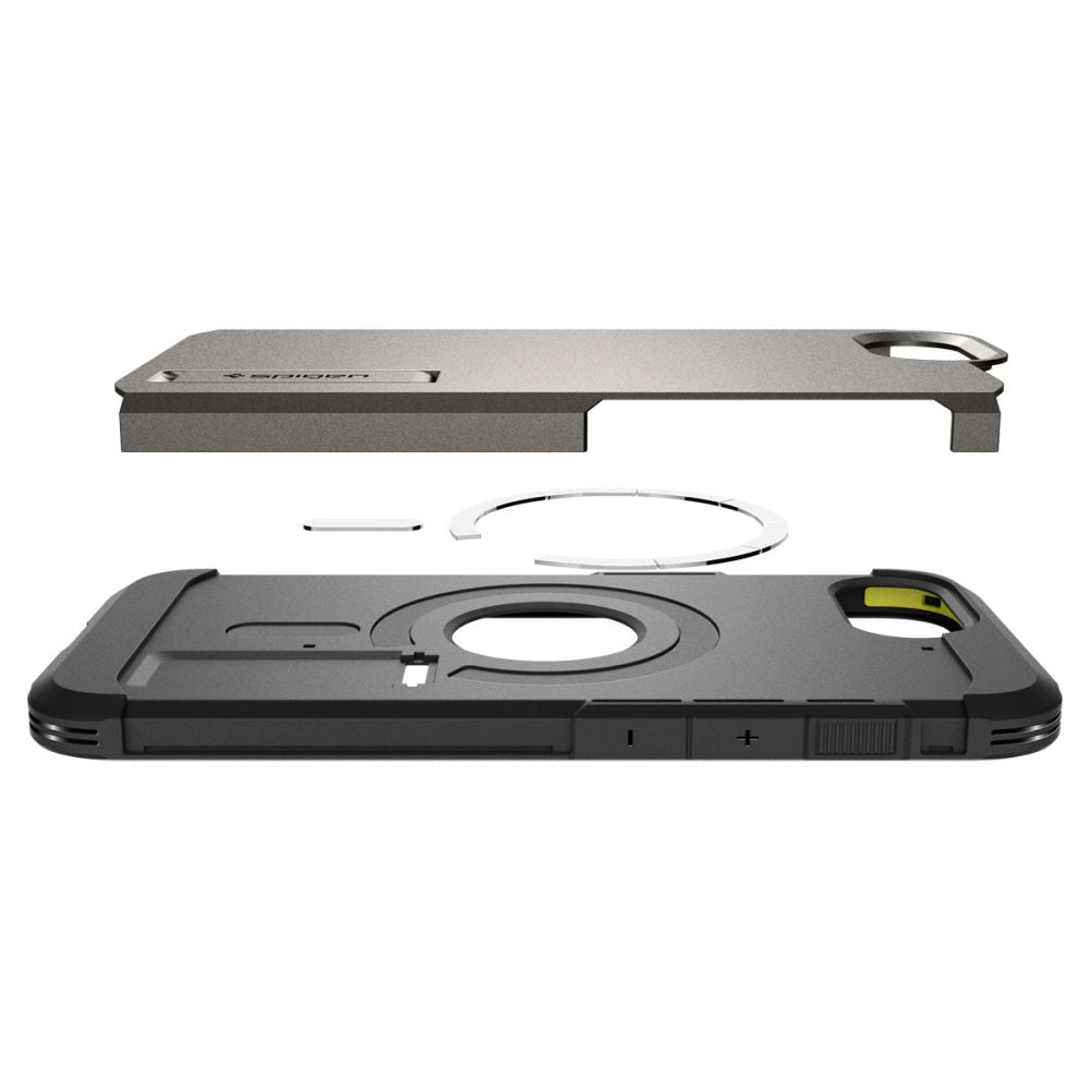 SPIGEN TOUGH ARMOR MAG MAGSAFE IPHONE 16E GUNMETAL HÜLLE
